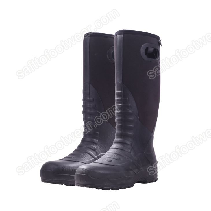 Sab nraum zoov Waterproof Rubber Work Boots
