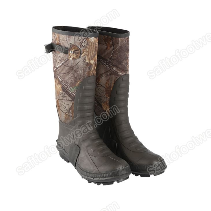 Waterproof Camo Sab nraum zoov Roj Hmab khau boots