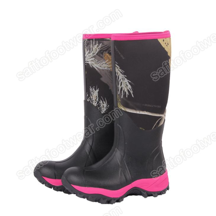 Waterproof Insulated Roj Hmab Ua Haujlwm khau boots